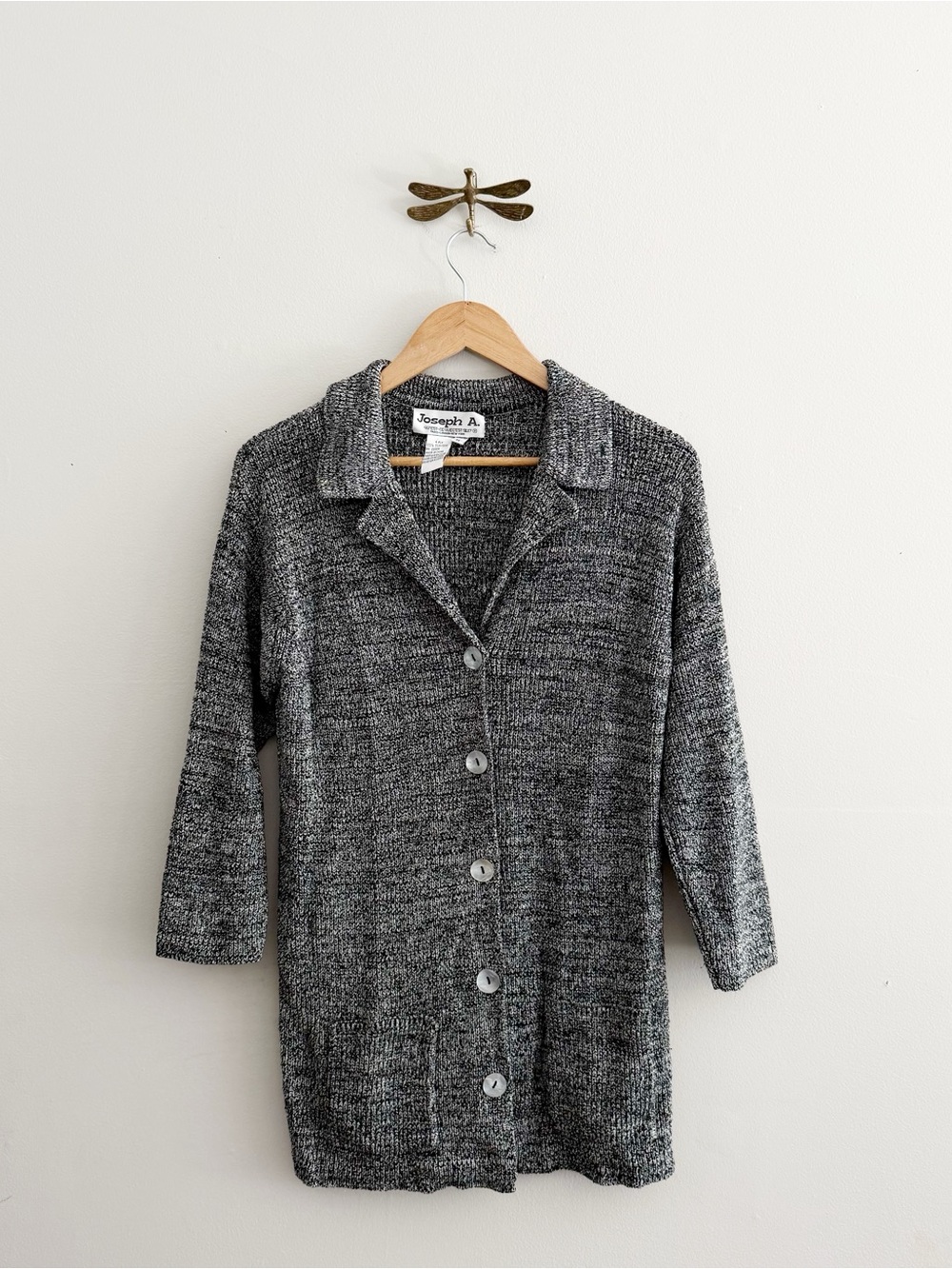 Vintage Silk 4 Ply Knit Button Down Cardigan
